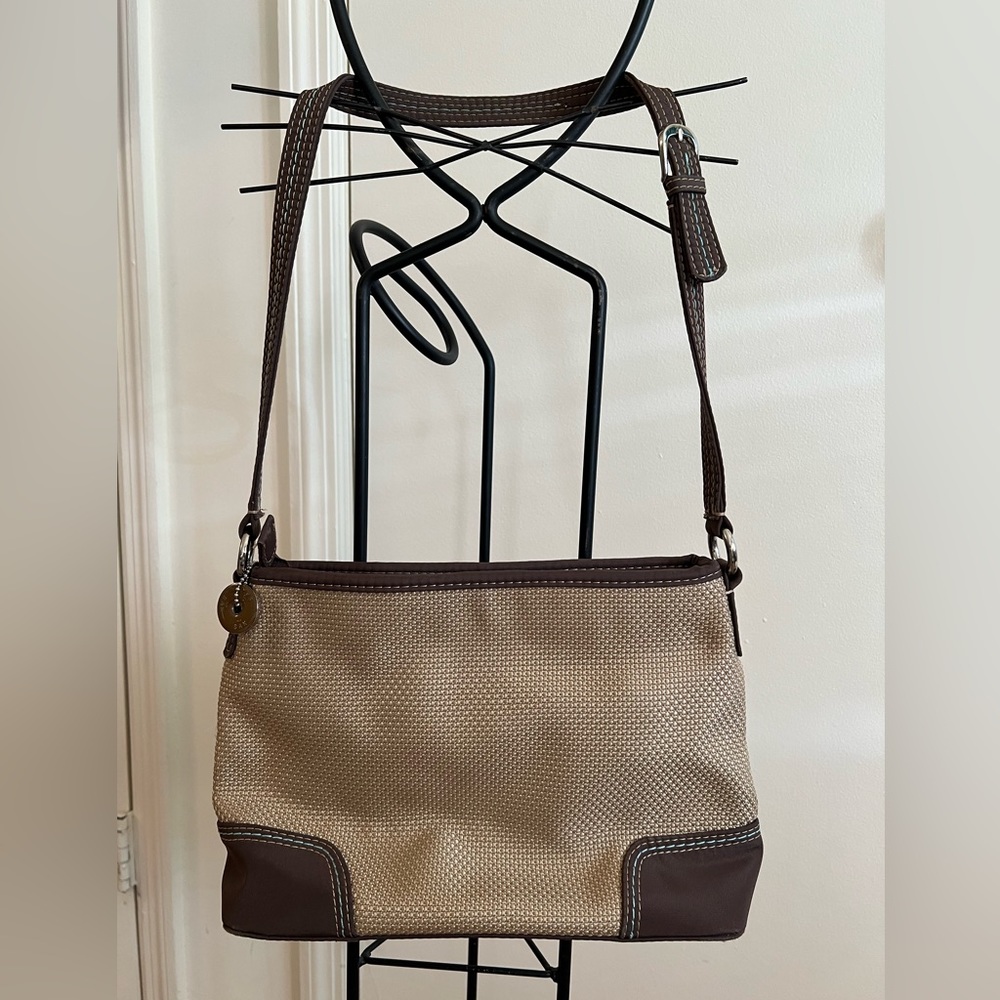 EUC The Sak Woven Tan Shoulder Bag